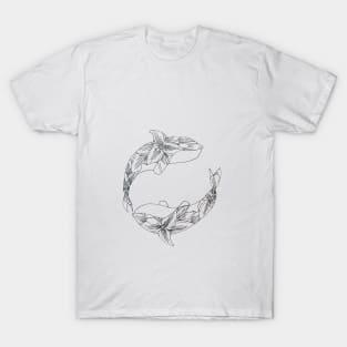 Floral Whales T-Shirt